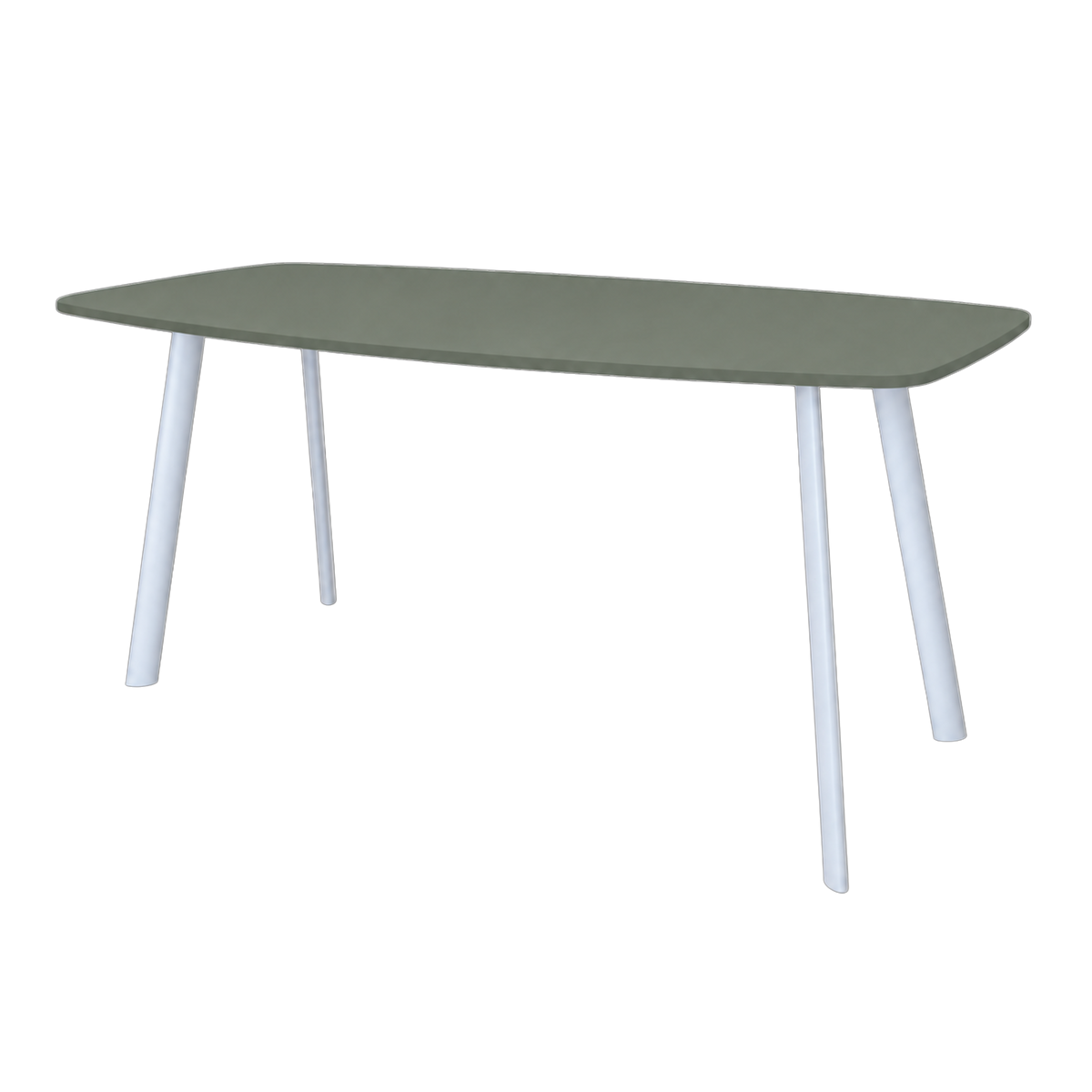 Vergadertafel Modu High  240x120cm Deens Ovaal