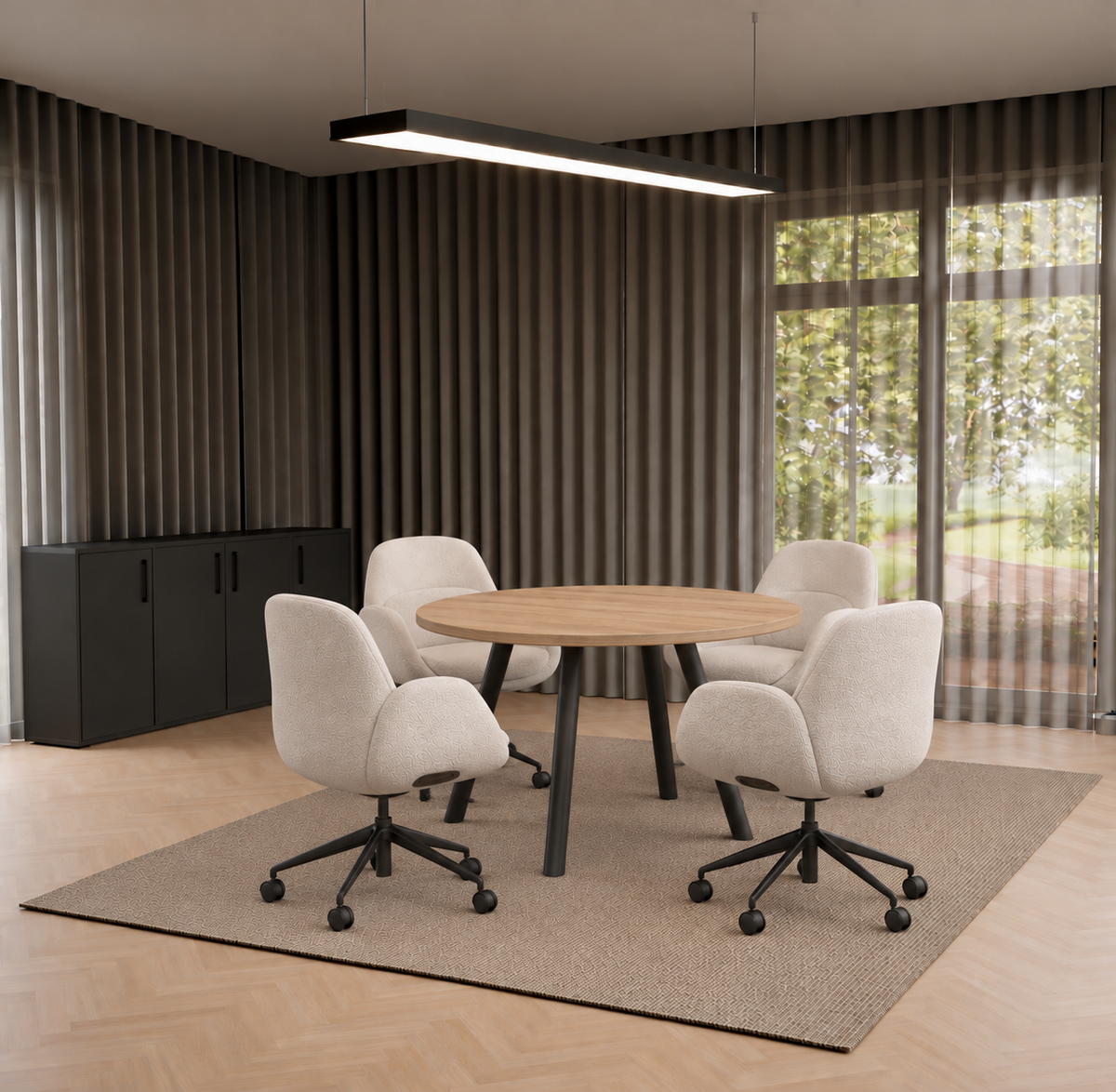 Vergadertafel Modu 120cm Rond