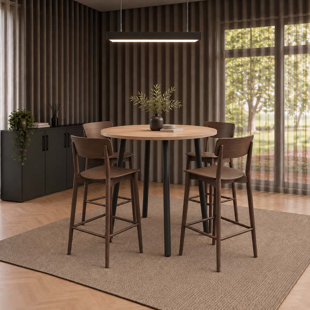 Vergadertafel Modu High 120cm Rond