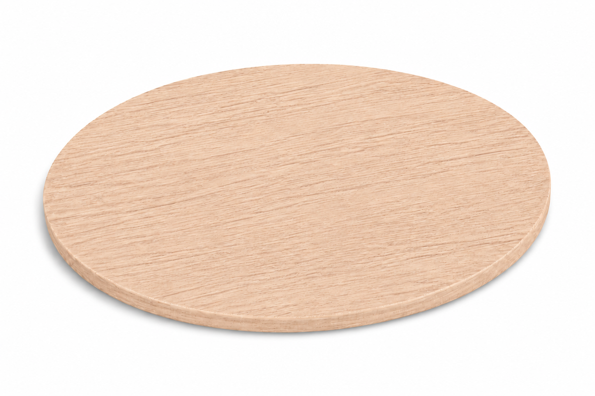 Tafelblad rond lindberg eiken K009