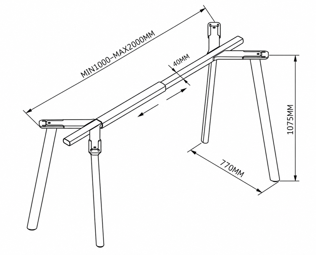Vergadertafel Modu High Frame