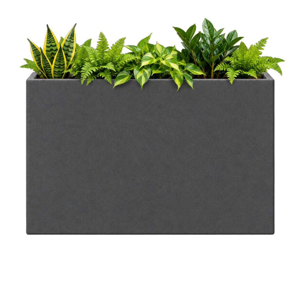 Gestoffeerde plantenbak
