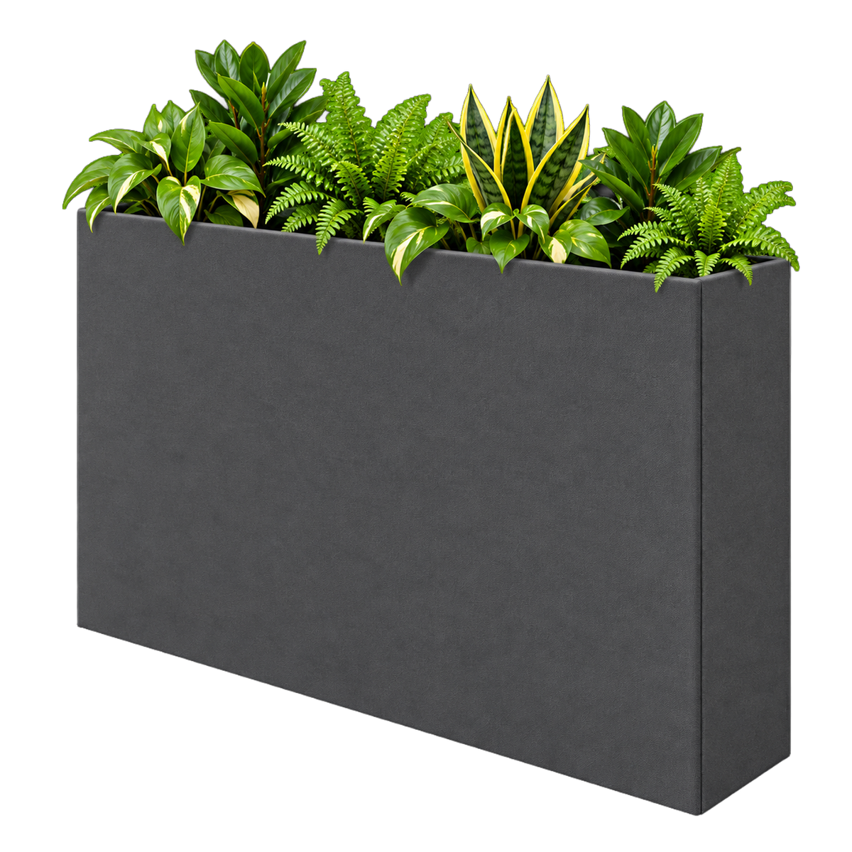Gestoffeerde plantenbak