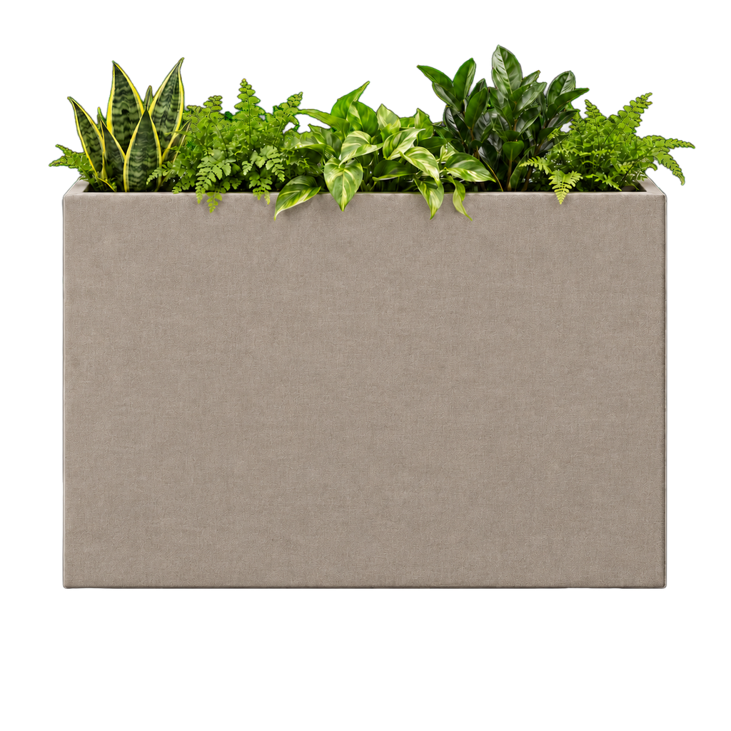 Gestoffeerde plantenbak