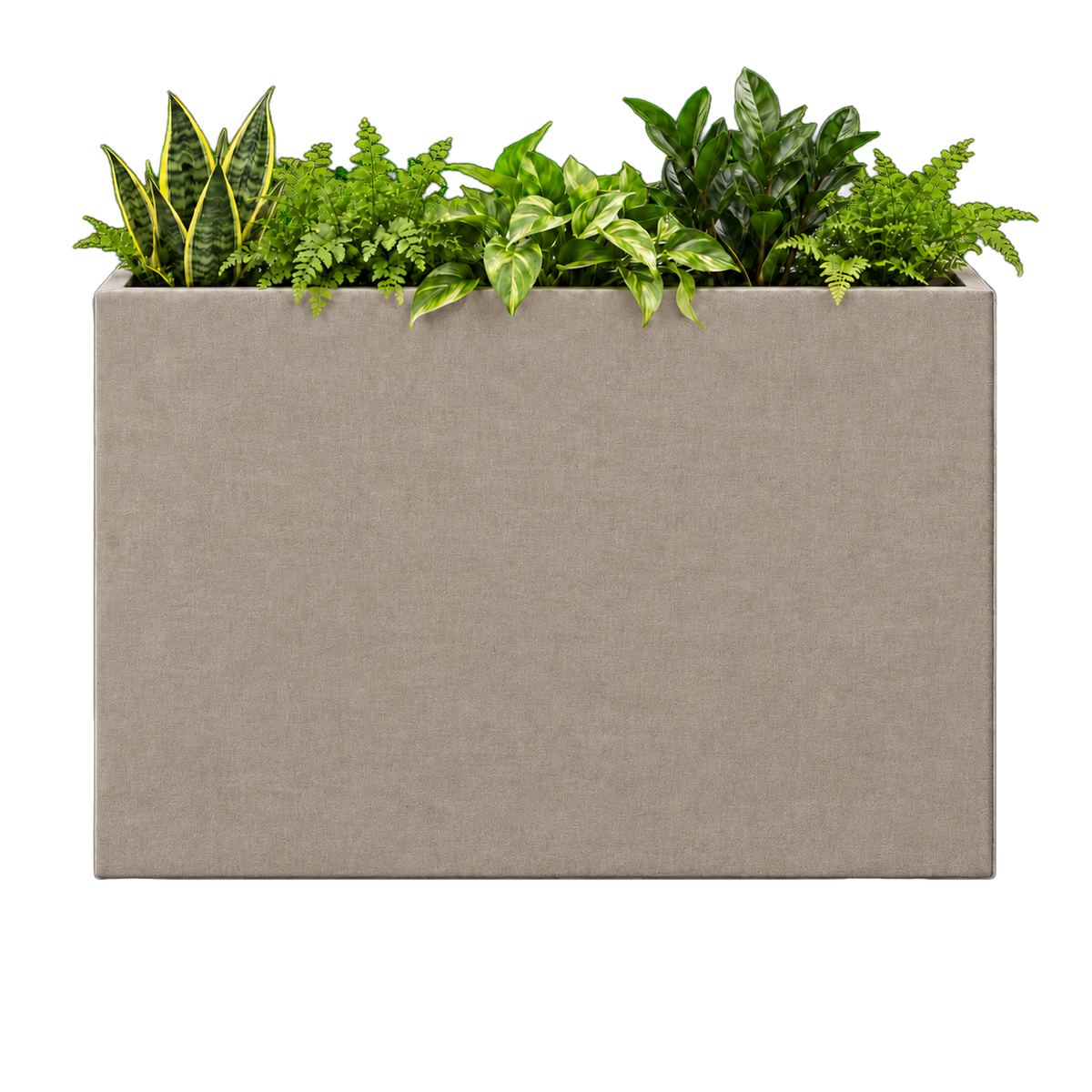 Gestoffeerde plantenbak
