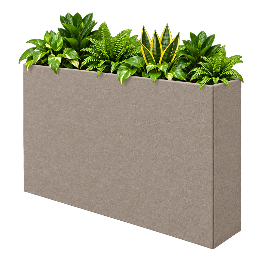 Gestoffeerde plantenbak