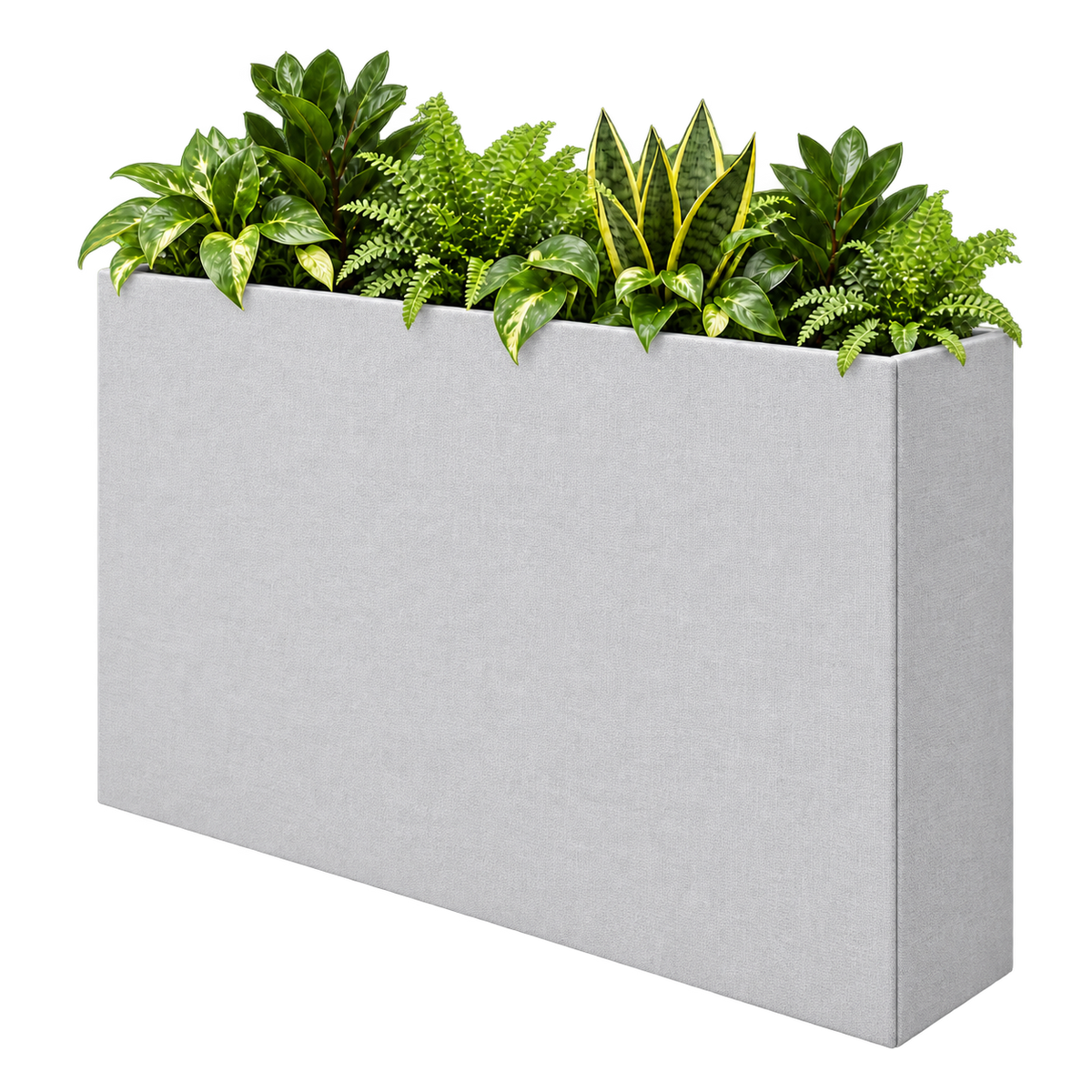 Gestoffeerde plantenbak